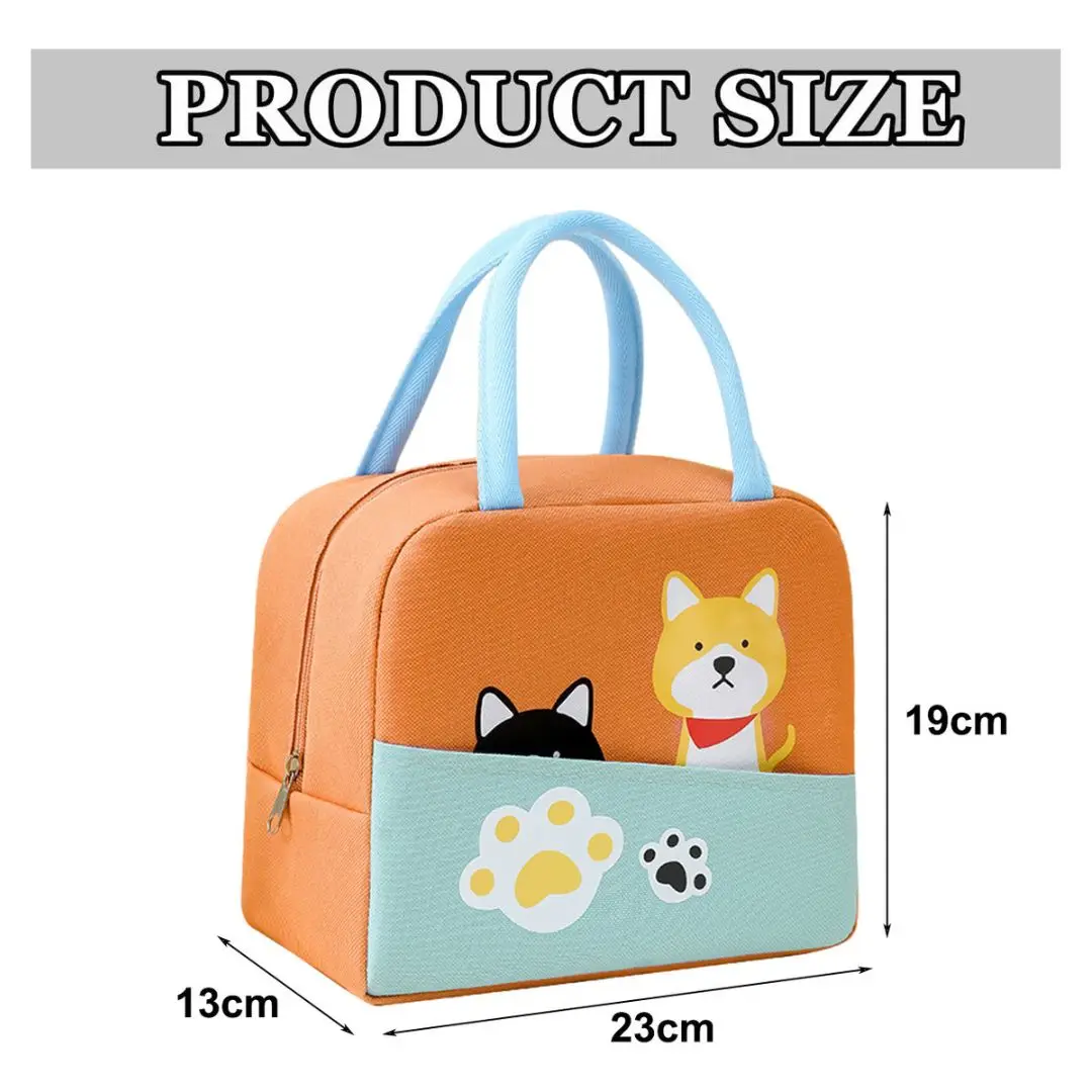 10 PCs 3d Cartoon Lunch Bags Large Capacity Thermal Insulation Lunch Box Wholesale Lunch Box Thermal Lunch Box for School and Work