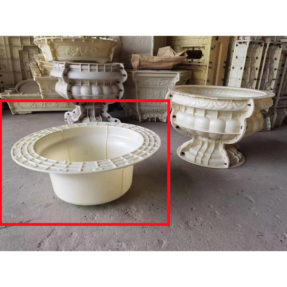 Parts of accessoriesr 60cm Plastic Precast Concrete Flower Pot Planter Molds Parts of accessories