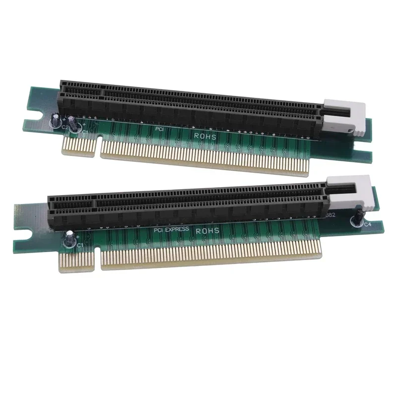 90/180 stopni PCI Express 16X męski na żeński PCIE Riser Card PCI-E X16 do X16 Slot Protect Tool Adapter do obudowy serwera PC 1U 2U — zdjęcie 2