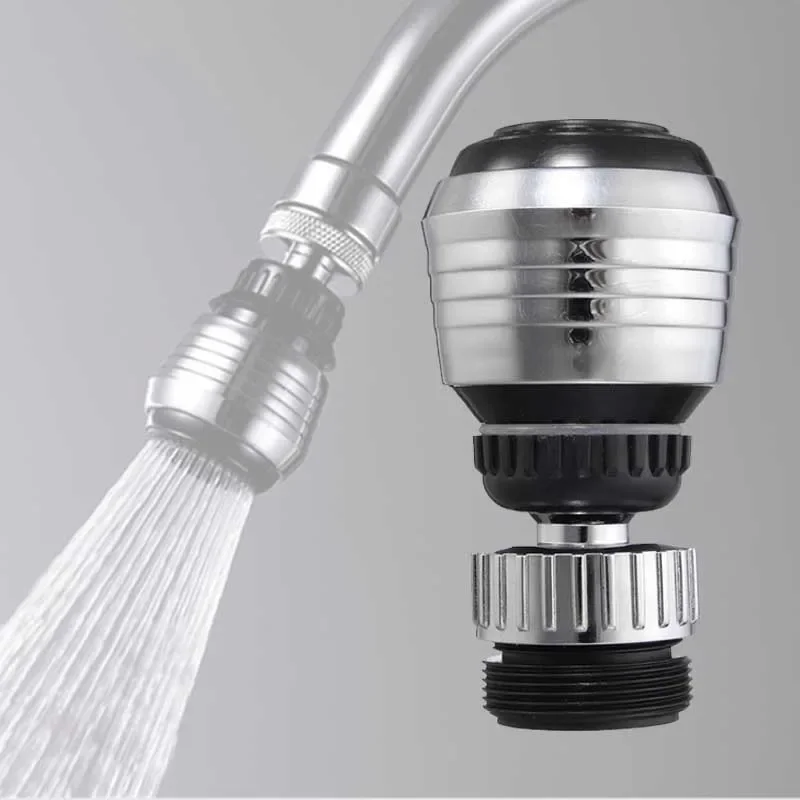 360 stopni obrót wody perlator kran Adapter dyfuzor obrotowa bateria dysza Adapter do filtra akcesoria do kuchni domowej — zdjęcie 2