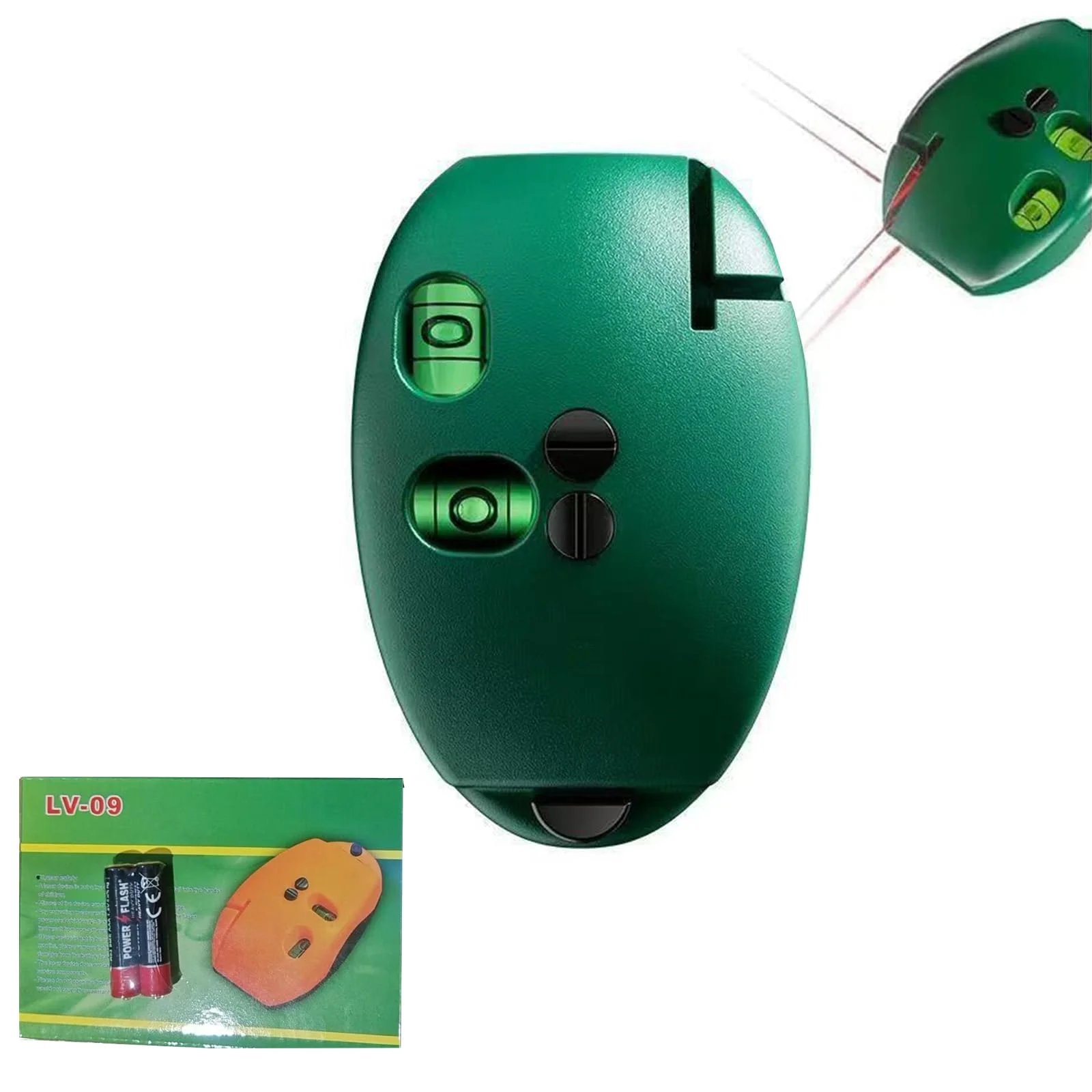 90 Degree Electronic Red Light Scale, Red Light Level Green Light Level, Self-leveling Line,Parallel Line Suitable for Construct