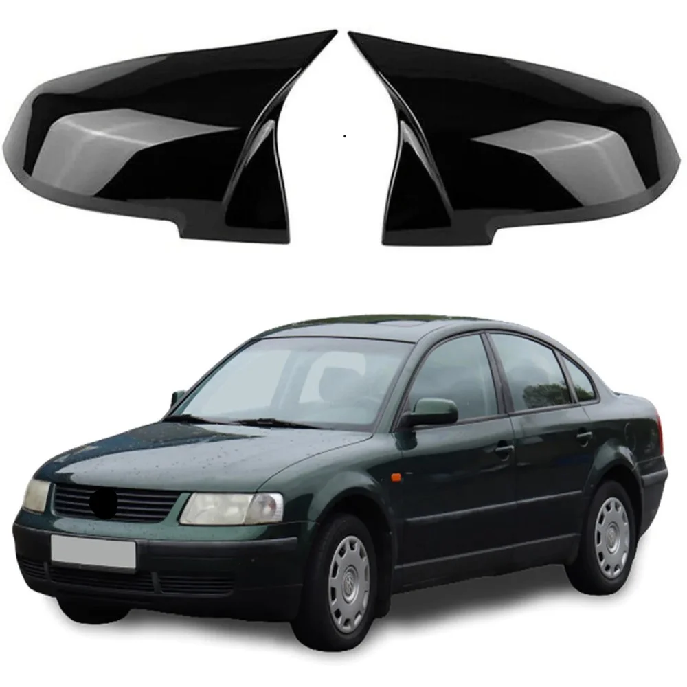 For Volkswagen Passat B5 1996-2001 Bat Style Mirror Cover Car Accessories Rearview Mirror Cover 2 Pieces Cover Shields