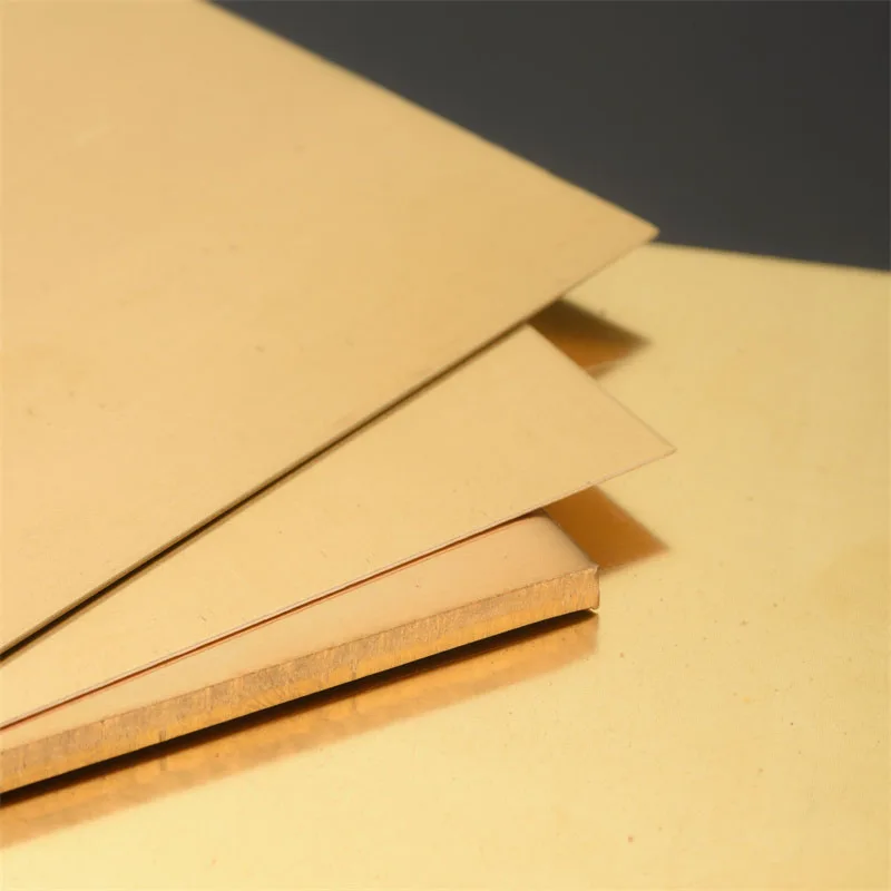 Brass Plate Sheet Shim Thick 0.3/0.5/0.8/1/1.2/1.5mm Brass Metal Thin Sheet Foil Plate Model Making