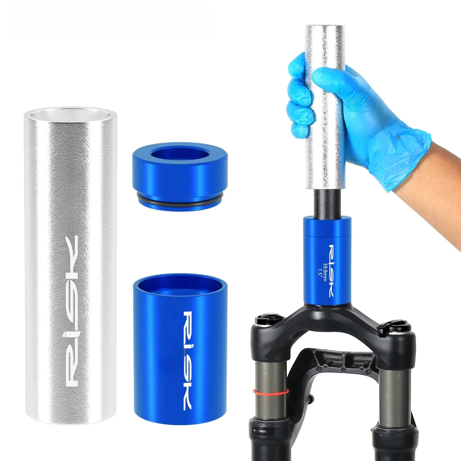 AliExpress Bike 28.6mm 1-1/8" Front Fork Crown Race Setting System Installation Tool Driver Kit 1-1/2" 1-1/4" Tapered Fork Repair