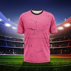 Men Sports Serseys 3D High-Definition Printed T-Shirts Free Design Advertisement Short Sleeves Casual Outdoor Shirts Number Team