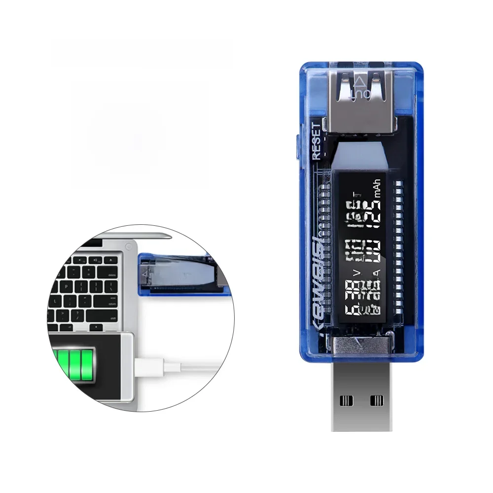 3 w 1 miernik mocy woltomierz USB czujnik napięcia energia elektryczna pojemność Tester napięcia wskaźnik energii detektor amperomierz — zdjęcie 2