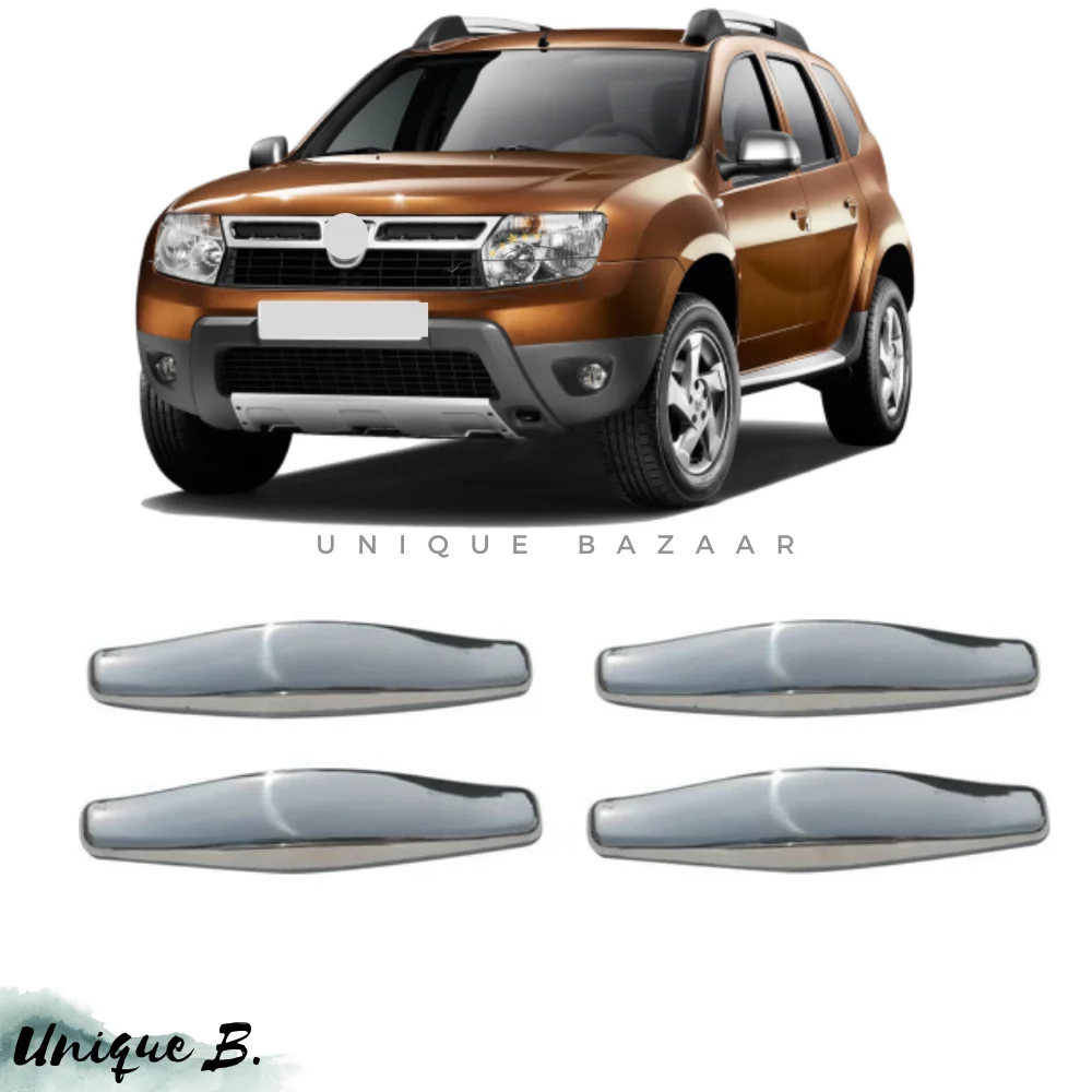 For Dacia Duster Chrome Door Handle Cover 4 PCS 2010-2018 Stainless Steel Design Exterior Car Accessories Parts Styling Moulding