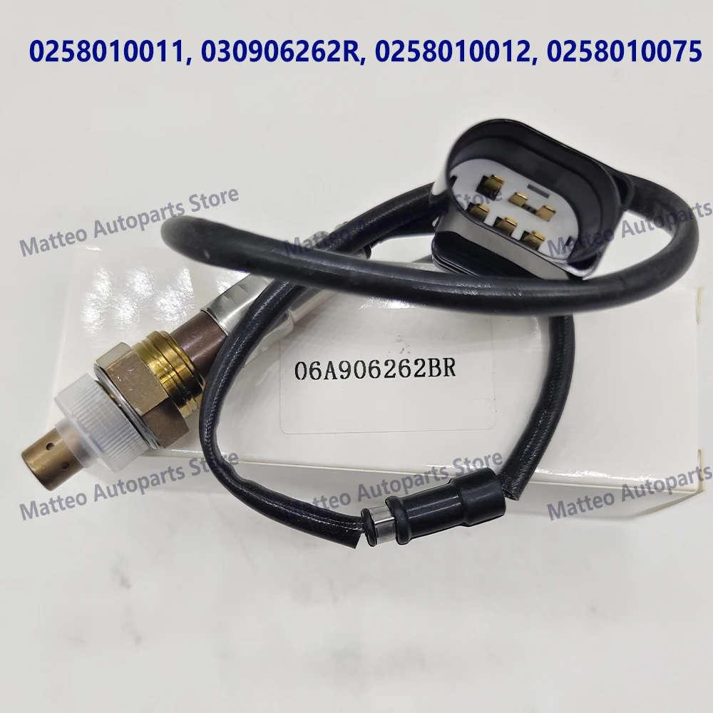 Oxygen Sensor 0258010011 030906262R 0258010012 0258010075 4 Wire Lambda Sensors Probe Air Fuel For VW NEW BEETLE 1.8 2.5