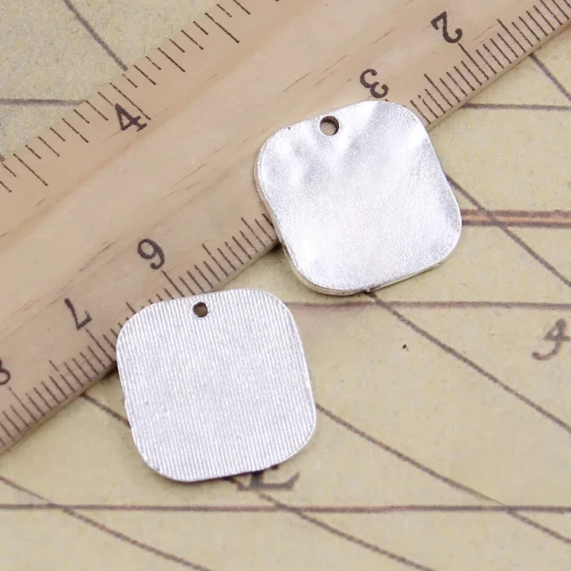 10 sztuk Charms marzy o morze 19x19mm tybetański brąz srebrny kolor wisiorki antyczny tworzenia biżuterii DIY Handmade Craft — zdjęcie 2