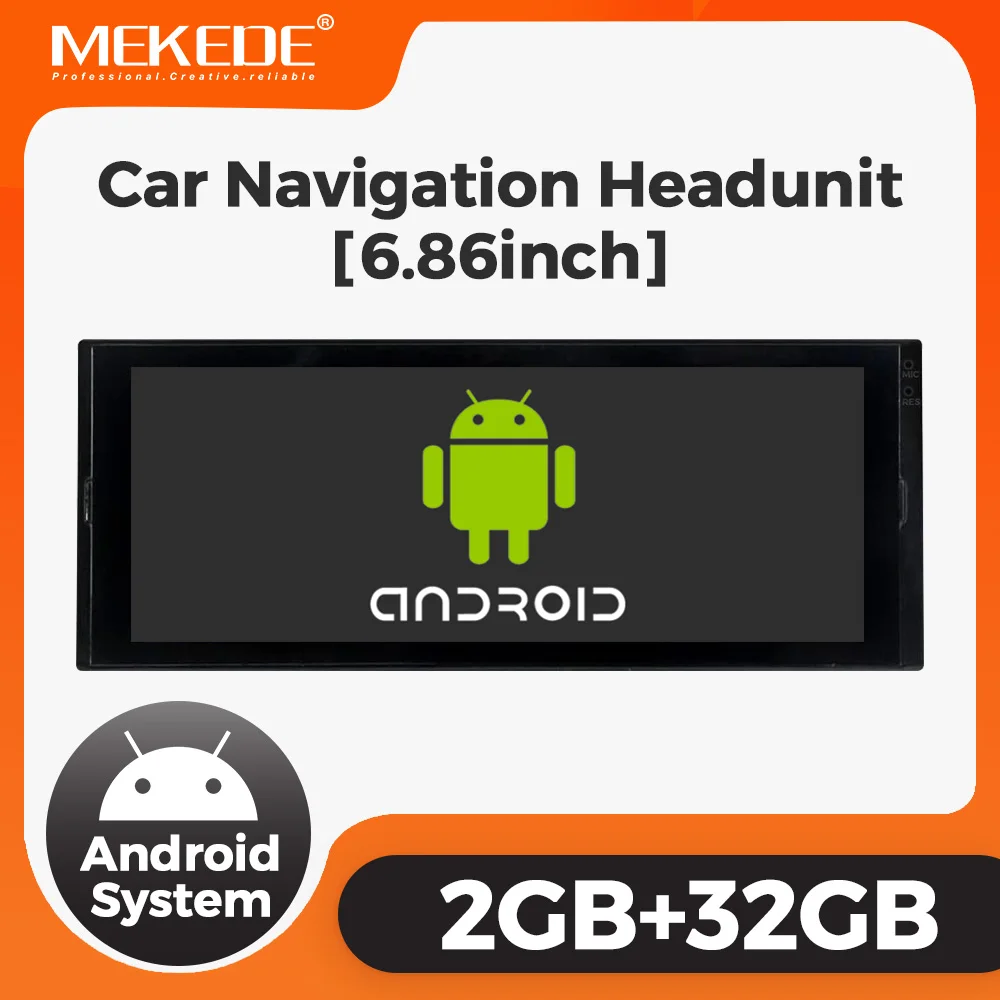

MEKEDE 1DIN 6.86 inch For Car Navigation Headunit Multimedia Navigation Player Car audio stereo All-in-one Car GPS Navigation BT