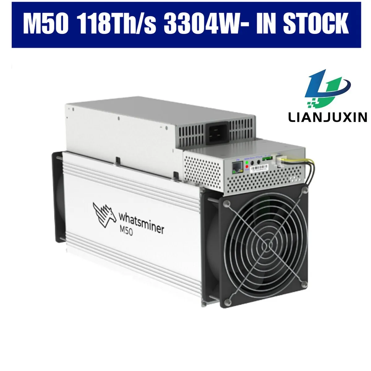 

НОВИНКА НА СКЛАДЕ Whatsminer M50 118TH/s 3304W SHA-256 BTC Bitcoin Miner ASIC Mining Machine