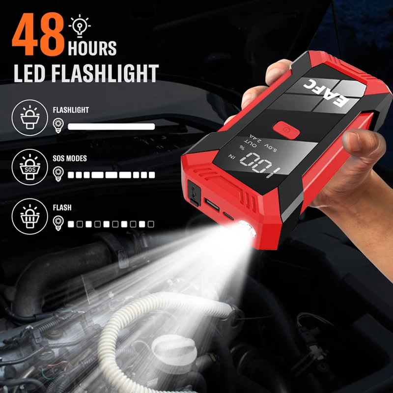 سيارة الانتقال كاتب 2000A شاحن بطارية قوة البنك في حالات الطوارئ الداعم لبدء 12 فولت البنزين والديزل المركبات