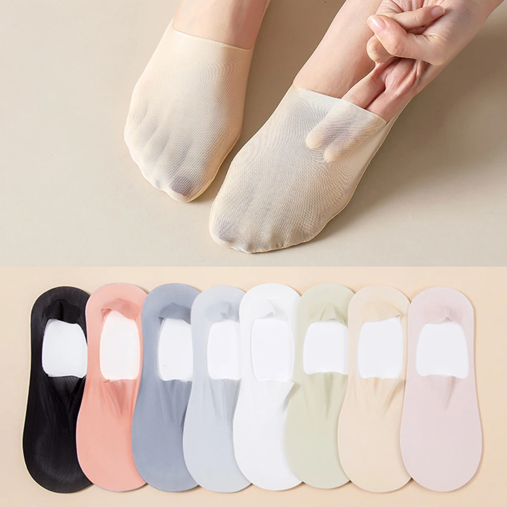 [Rachels] 8 pairs set/Women's socks high elasticity non-slip ventilated cool fleacite shoes socks