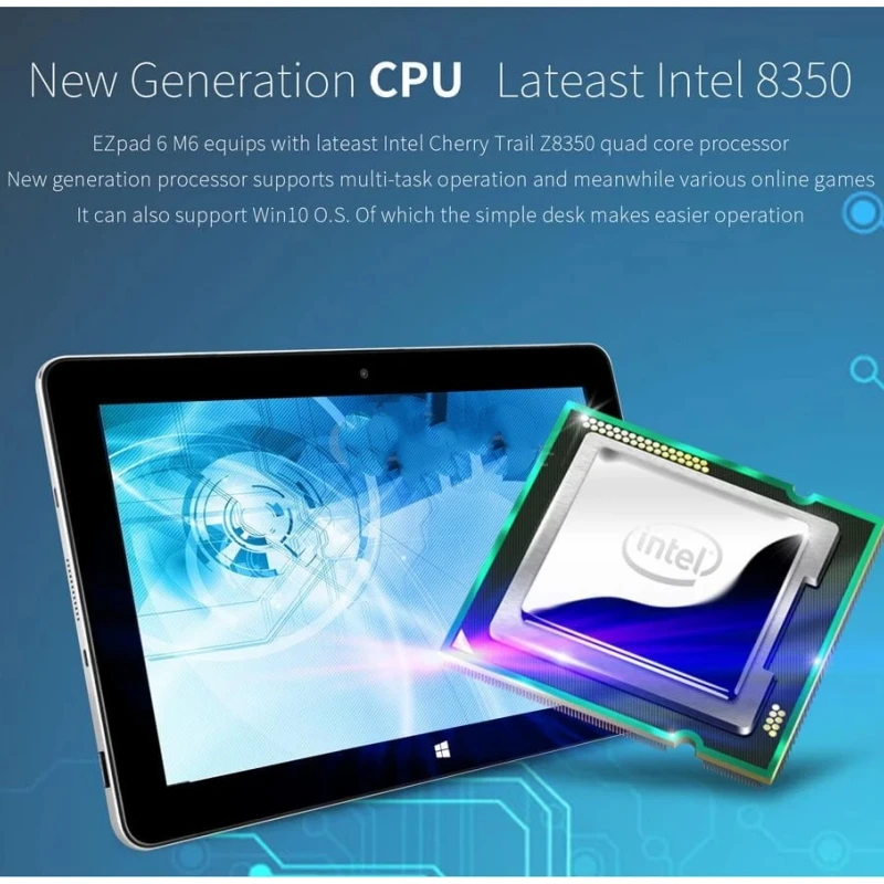 Imagem -03 - Windows 10 Tablet pc 2gb Ram 32gb Rom x5 Z8350 Quad Core 144 Ghz 1366 x 768 Pixels Wifi Hdmi 64bit 108