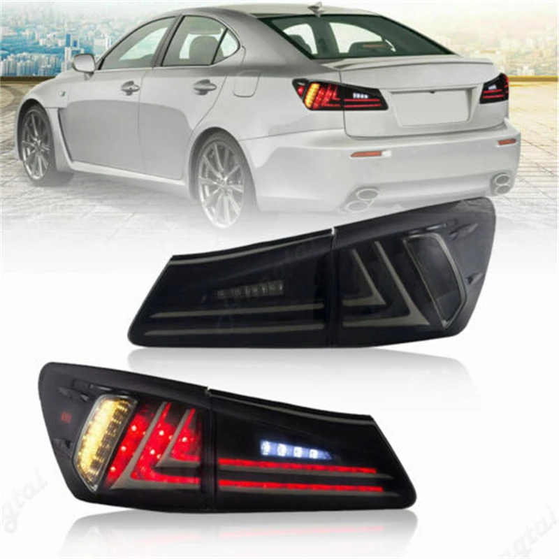 

LED Taillight Assembly For 2006-2012 Lexus IS250 IS300 is350 taillight modified LED running light flow turn signal ，Tail Lights