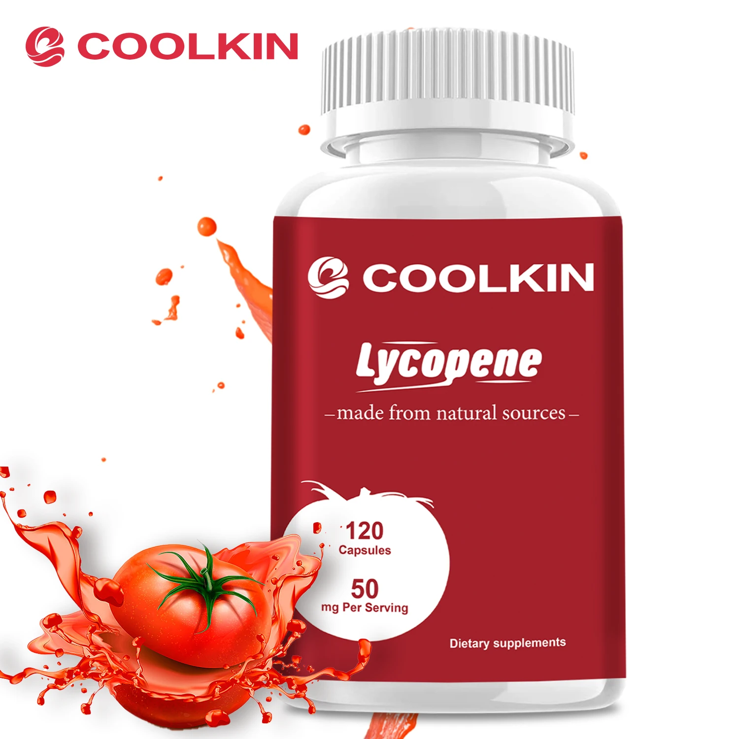 Lycopene Capsules 50mg - Supports Prostate & Heart Health Increased Immunity Antioxidant - 120 Capsules