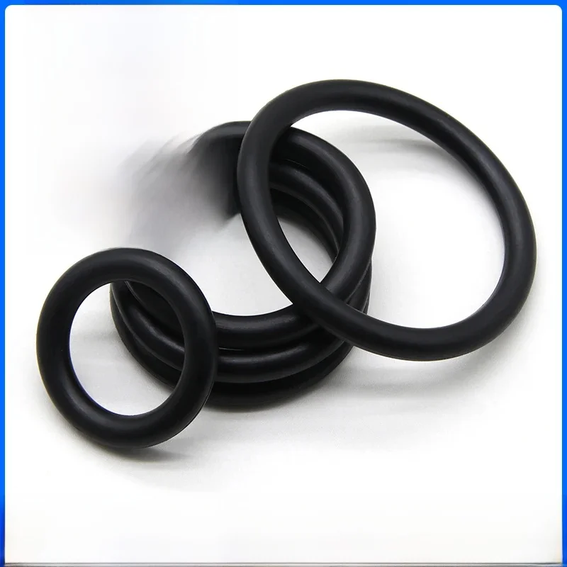 5/10 pièces noir NBR joint torique épaisseur CS 5mm OD 15mm ~ 170mm joint en caoutchouc Nitrile rond O Type résistant à la Corrosion à l'huile rond d'étanchéité