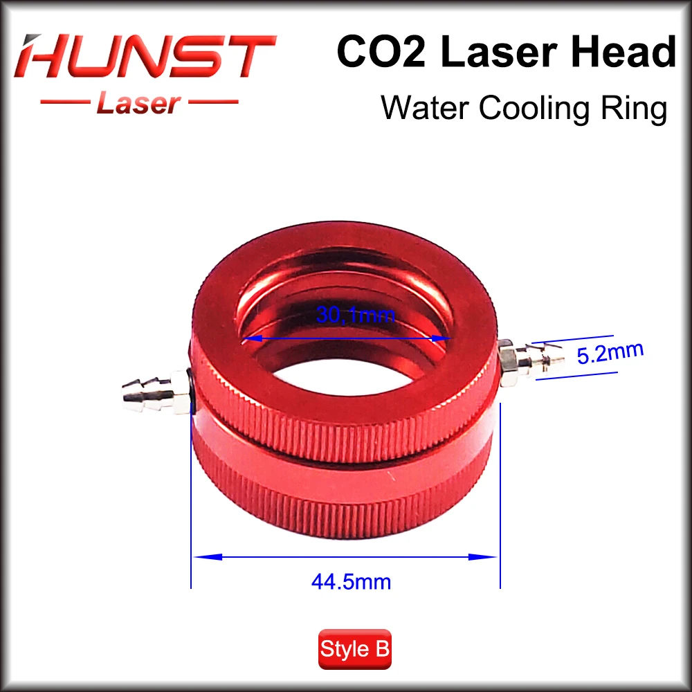 CO2 Laser Head Water Cooling Ring, Suitable For 25mm/30mm Diameter Laser Focusing Heads