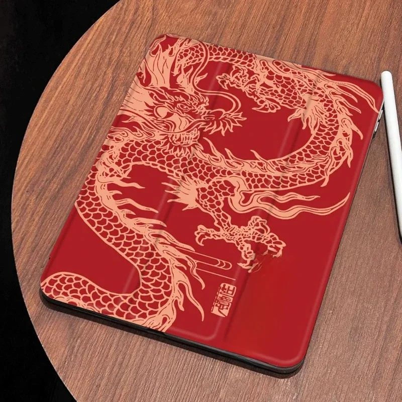 Inteligentne etui PU do iPada Air 6 Etui IPad 10. generacji Air 5. 4. 10.9 Pro 11 2. 3. 4. IPad 10.2 7. 9. 8. Wykwintna farba smoka — zdjęcie produktu 7