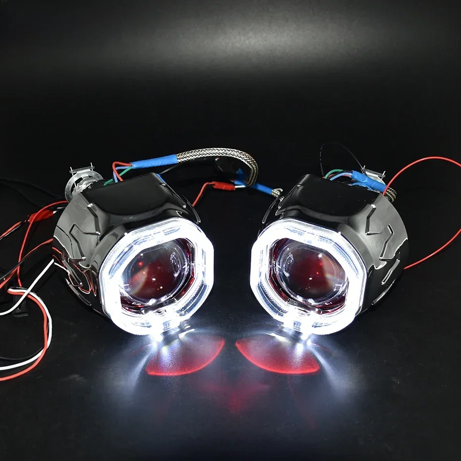 Ronan 2,5 Bixenon 8,1 Projektor Objektiv HID Verwenden H1 Birne H1 H4 H7 Buchse mit LED Optische Engel Augen Integration wanten Nachrüstung