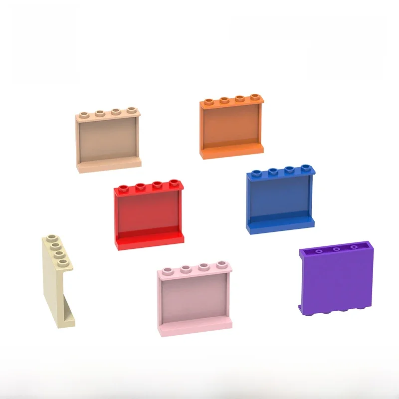 Wange 44pcs/lot 60581 dünne Ziegel 1x4x3 Panel Baustein Moc Farbe Zubehör kompatibel mit Ziegel DIY Kinderspiel zeug