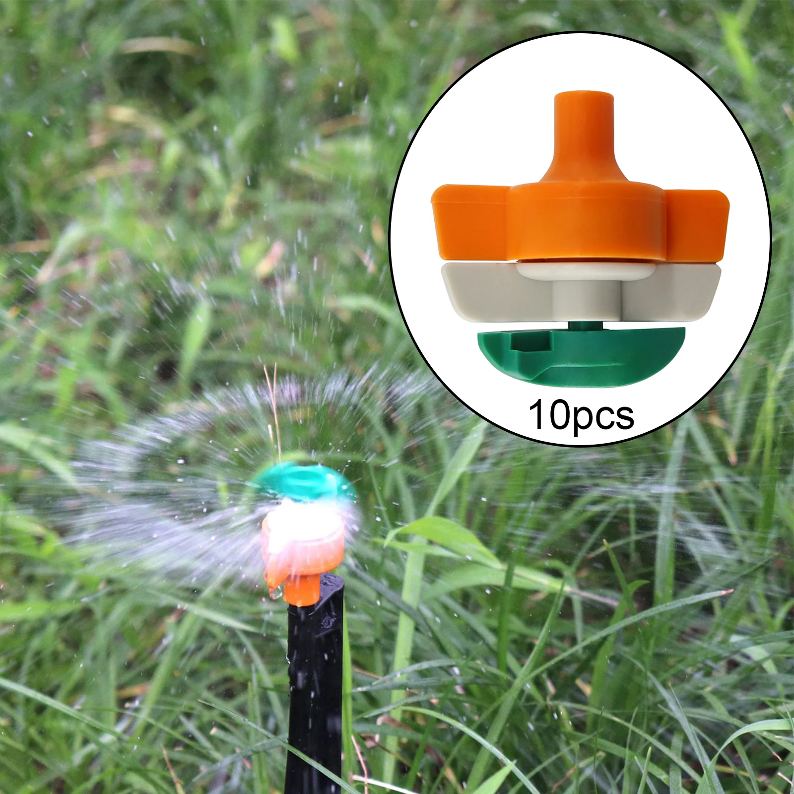 

10pcs Plant Drip Irrigation System Garden Sprinkler for Greenhouse Flowerbed Watering Kit