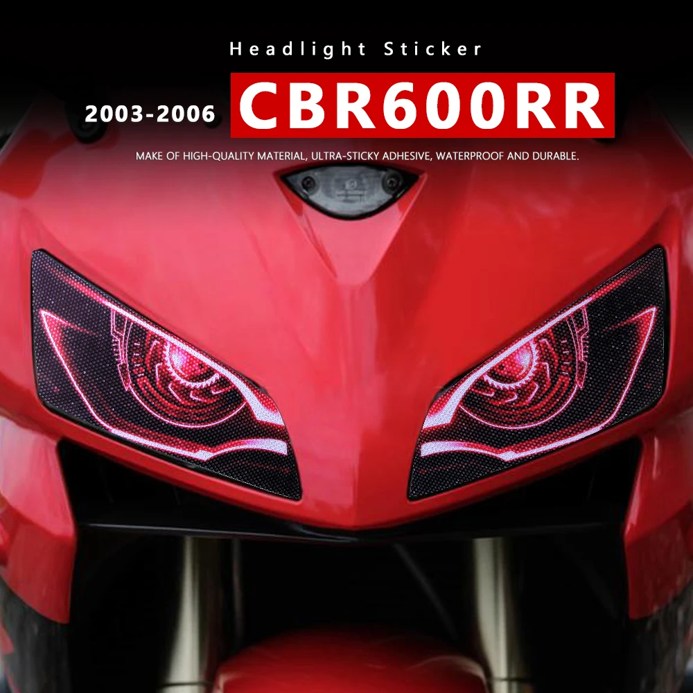 헤드라이트 보호 방수 오토바이 데칼, 혼다 CBR 600RR CBR600RR CBR 600 RR 2003 2004 2005 2006 액세서리