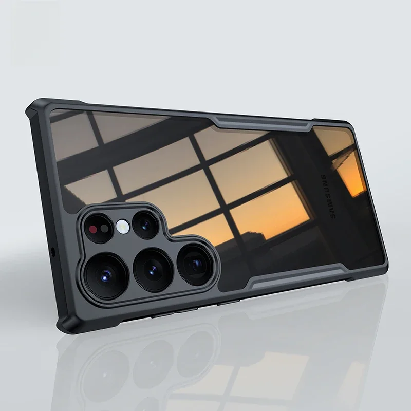 Etui Xundd do Samsung Galaxy S24 S25 S26 Ultra, do S25 S23 Plus S21 Ultra FE, odporne na wstrząsy z poduszkami powietrznymi, przezroczysta obudowa z PC i TPU. — zdjęcie produktu 7