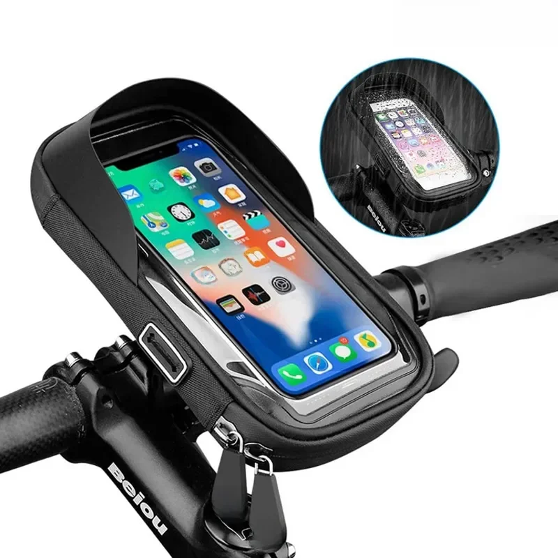 AliExpress NONE Bicycle Motorcycle GPS Navigation Holder Waterproof Multi-function Mobile Phone Bracket Card Pack Bike Motorcycle Accessories