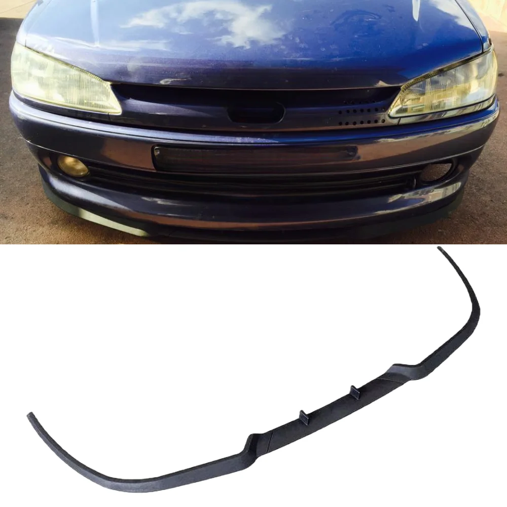 For Peugeot 306 CUPRA R FRONT SPOILER FRONT BUMPER LIP Spoiler lip universal 3pcs body kit Sport tuning Protector Quality