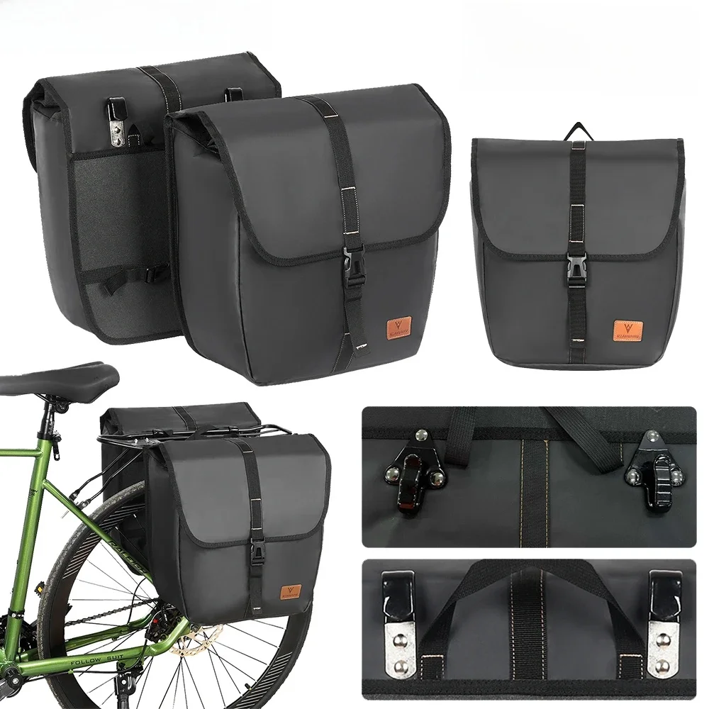 AliExpress Bicycle Rear Seat Bag Multifunction Rear Seat Panniers Pack Waterproof Bicycle Saddle Bag with Handle MTB Road Bike Accessories