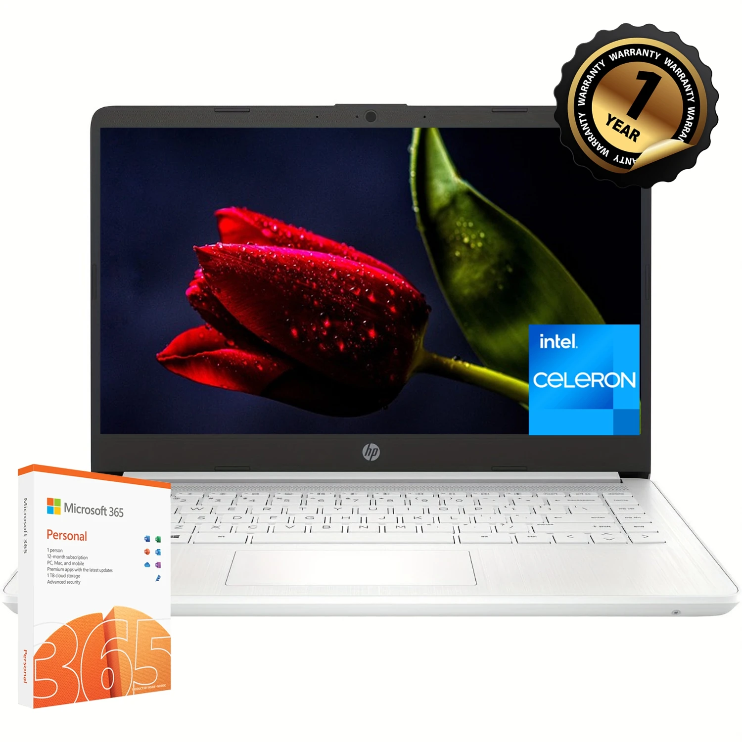 HP-14インチビジネスラップトップ,Intel Celeron n4120,16GB RAM,320GBストレージ,64GB,emmc 256GB SDカード,1年間のオフィス365,Windows 11 Home