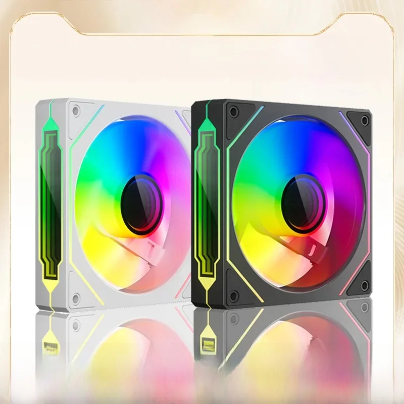 AliExpress TEUCER LJ-4Pro Computer Case Fan ARGB Mirror Cycle 120mm 4Pin PWM PC Quiet Cooling Fan Low Noise Chassis Fan