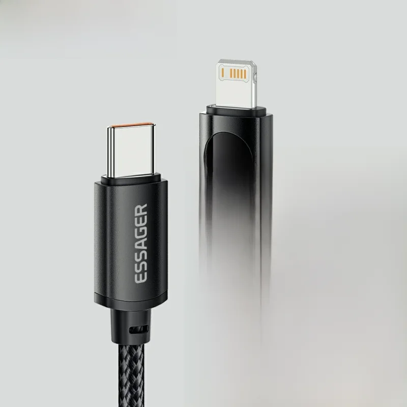 Essager-Cabo USB Tipo C para iPhone, 14, 13, 12, 11 Pro Max, XS, Xr, PD, 29W, Carregamento Rápido,