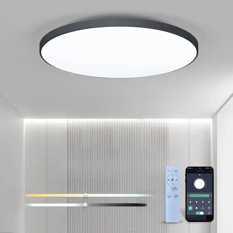 Slimme Led Plafondlamp 36W 50W 220V Dimbare Moderne Led Plafondlampen Met App Afstandsbediening Voor Slaapkamer Woonkamer - afbeelding 2