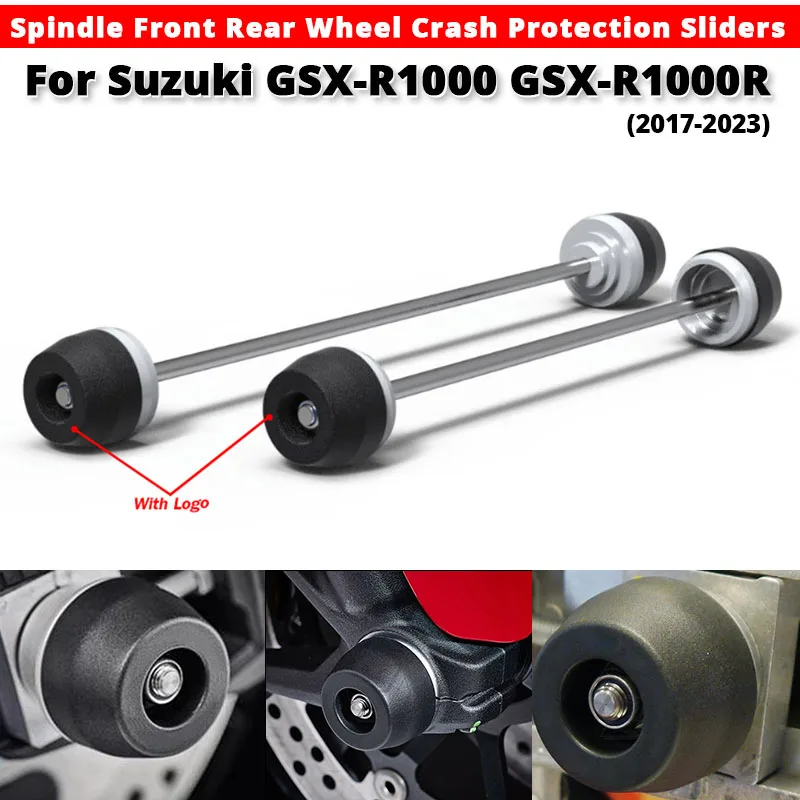 

For Suzuki GSX-R1000 GSX-R1000R Suzuki GSX-R1000 Suzuki GSX-R1000R 2017-2023 Spindle Front Rear Wheel Crash Prontection Sliders