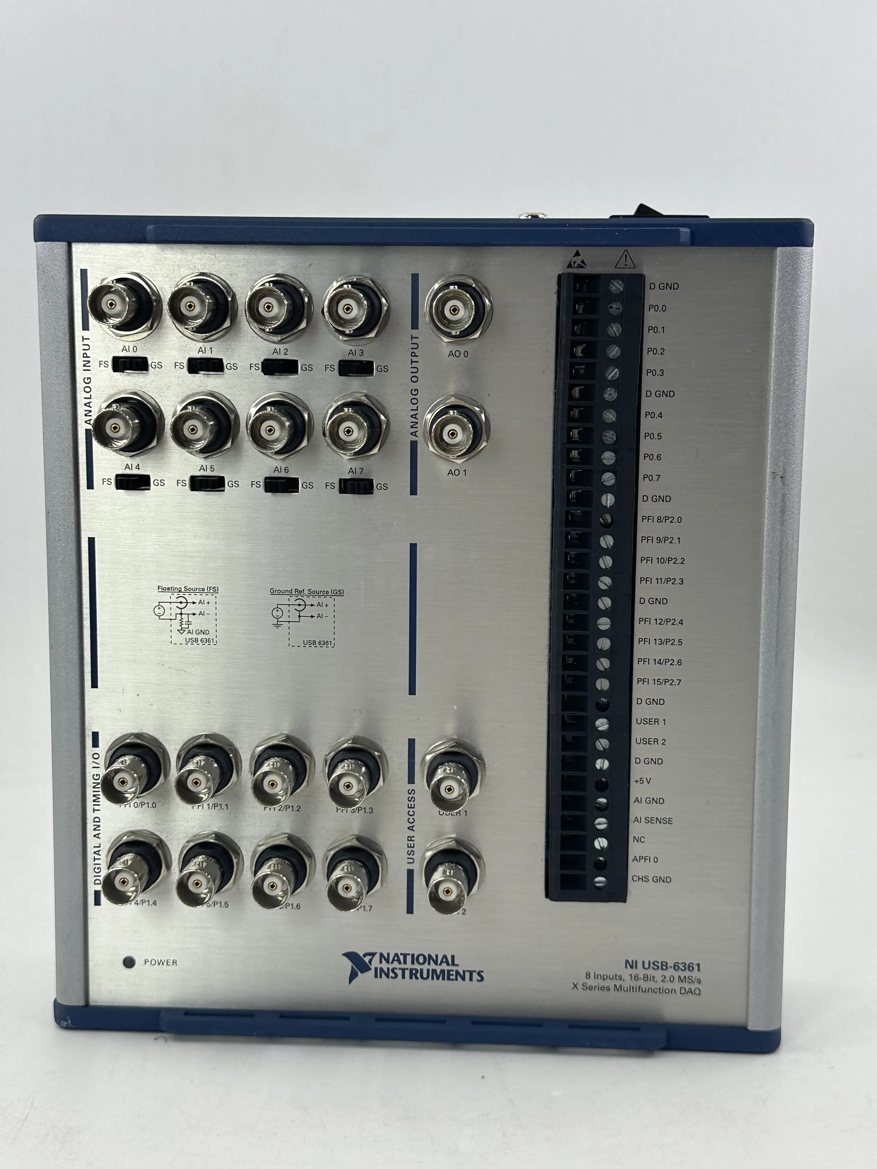 National Instruments NI USB-6361 X Series Data Acquisition DAQ BNC