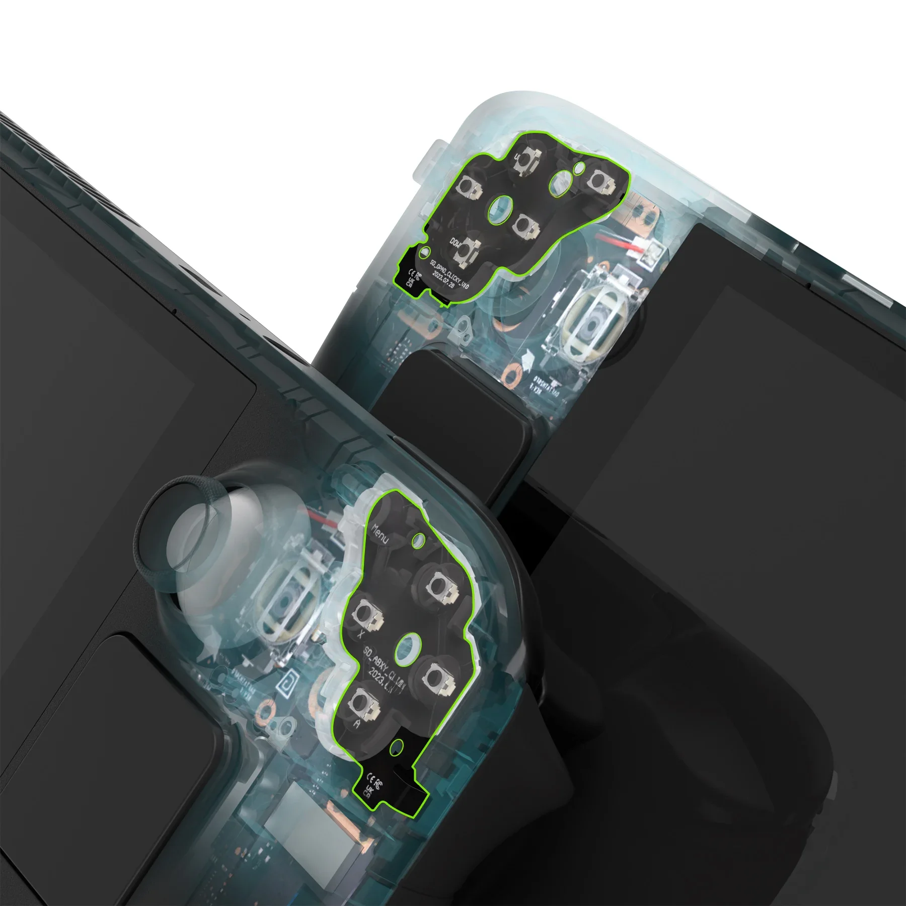 Extreme rate Gesicht Clicky Kit für Steam Deck LCD-Handheld-Konsole, benutzer definierte