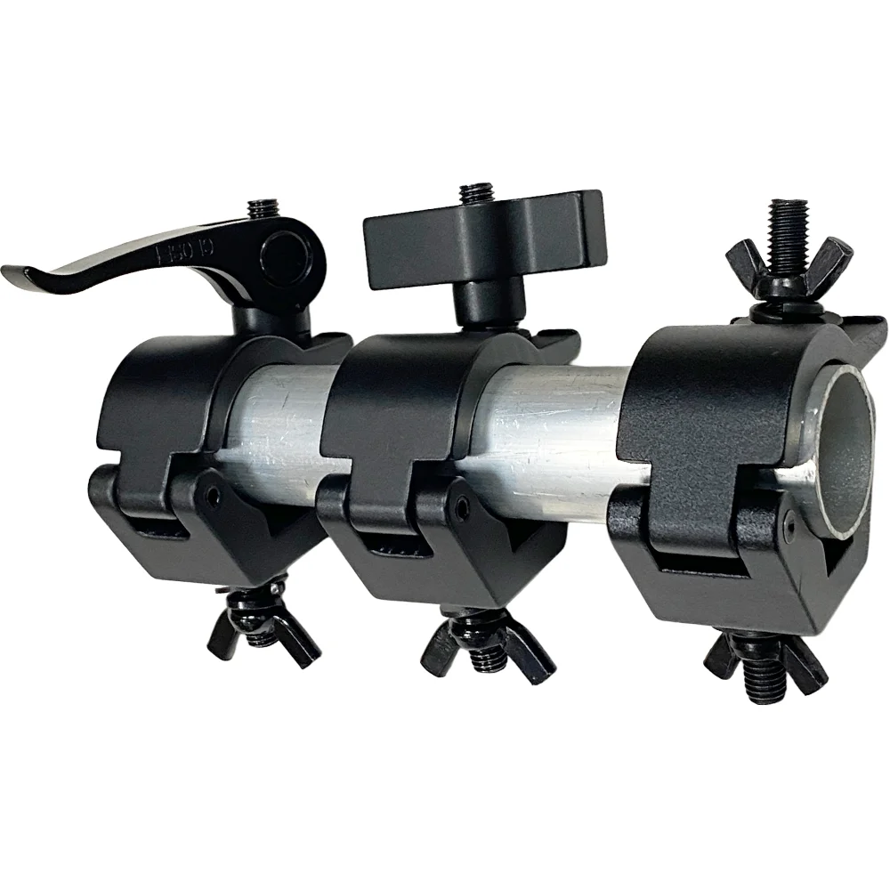 1 Piece Aluminum Lighting Clamp Fast Lock T-Nut O-Hook for 28-30-32-35mm Truss Tube Stage Lighting Mount Bracket Clamp