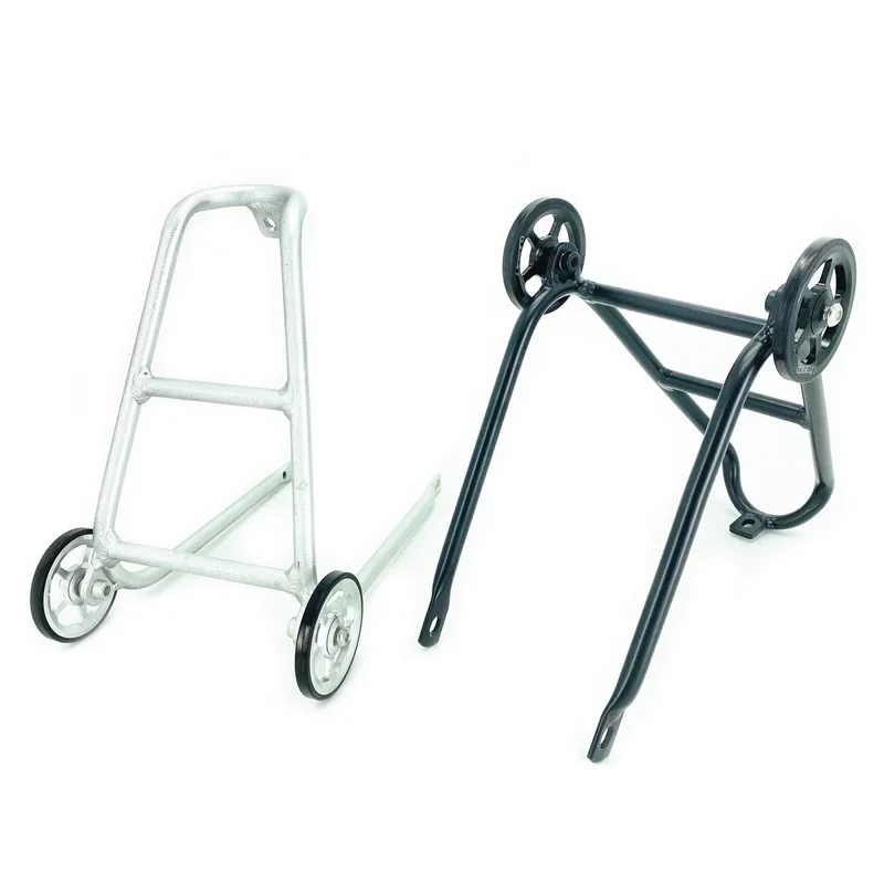 AliExpress NONE Folding Bike Rear Luggage Carrier For Brompton Rear Rack Easywheel Aluminum Alloy Silver Black Mini Q-Type Racks
