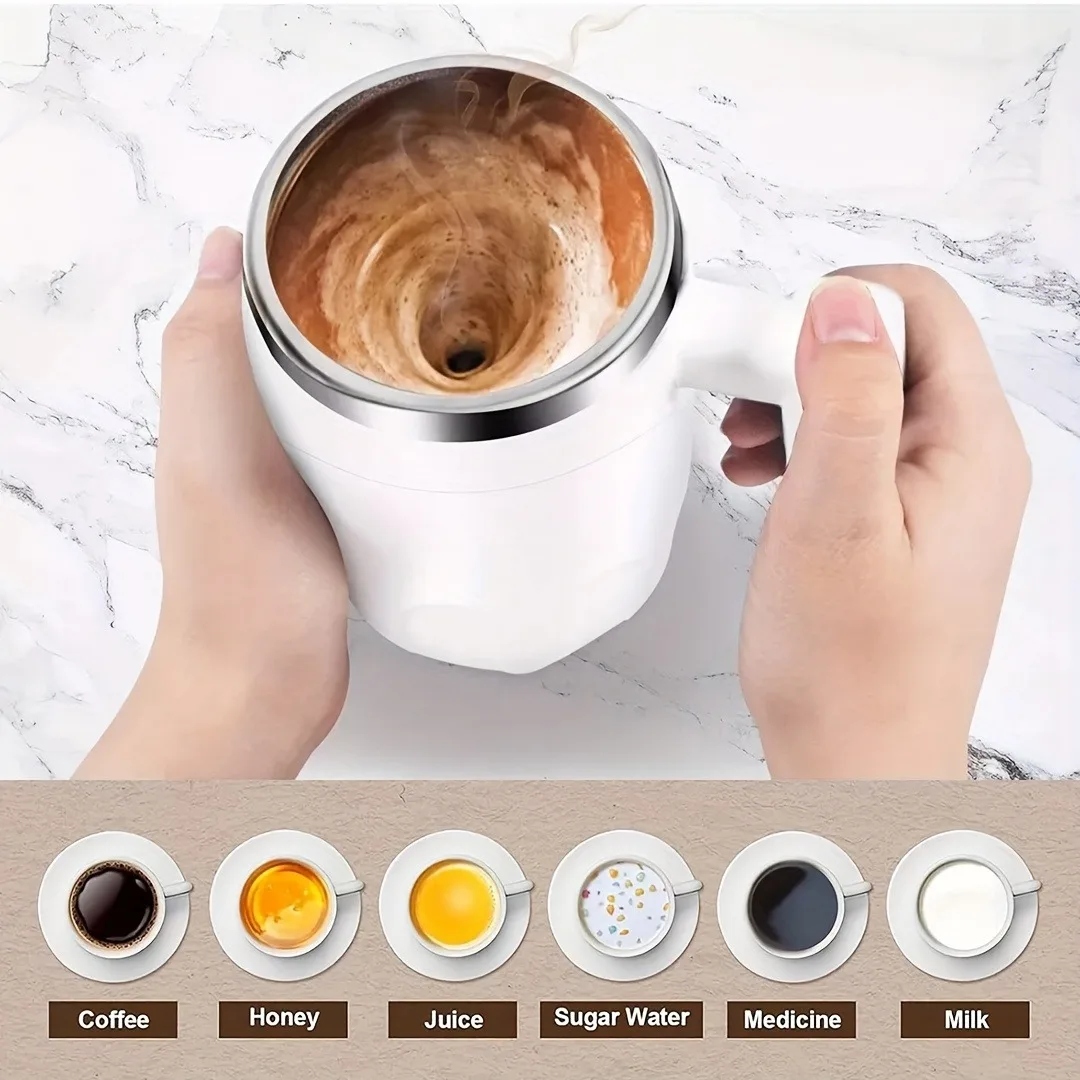 

Automatic Stirring Cup Mug Rechargeable Portable Coffee Electric Stirring Stainless Steel Rotating Magnetic Home Drinking Tools