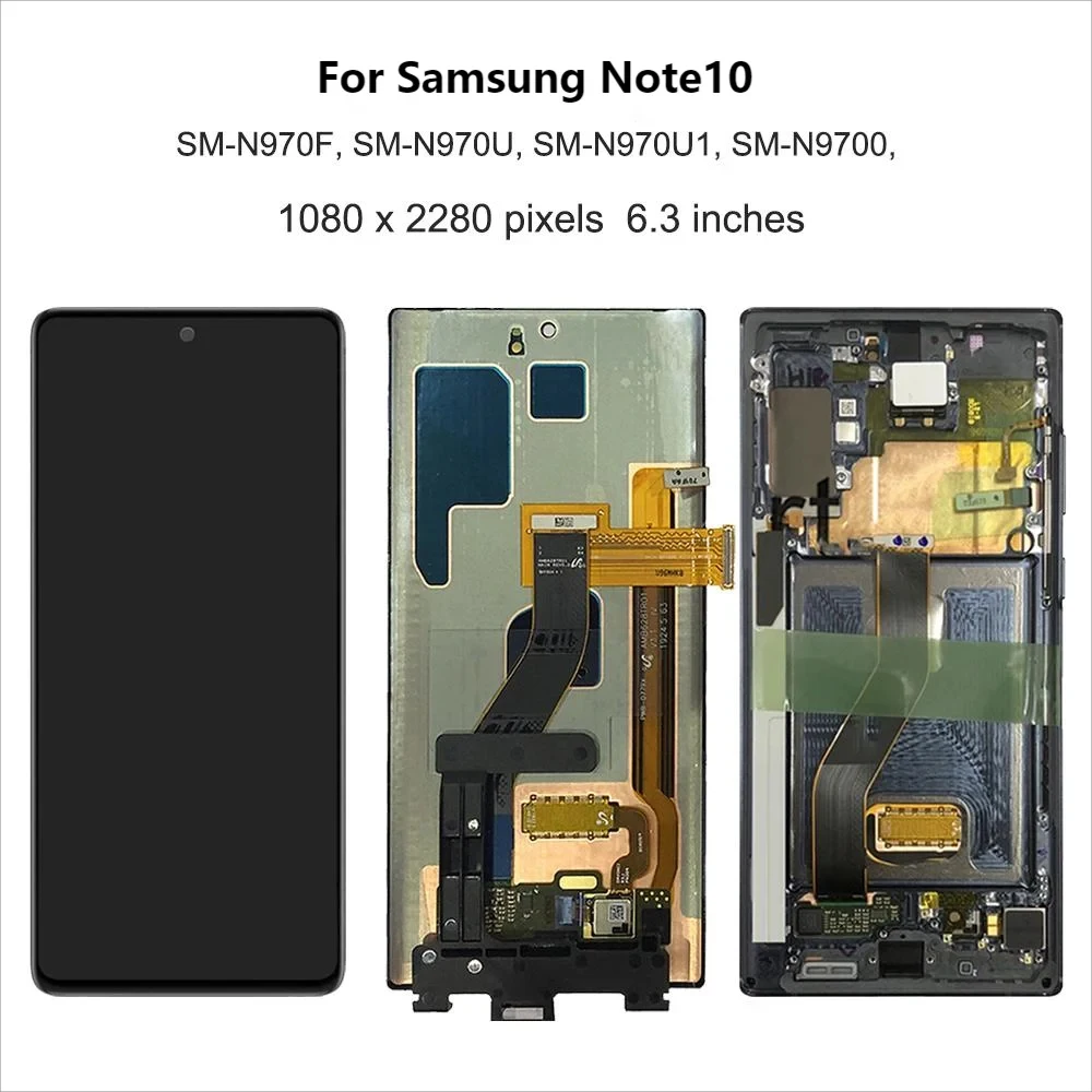 Note 10 AMOLED TFT LCD Screen, For Samsung Galaxy Note10 LCD Display N970F Touch Screen Replacement For Samsung Note10 Display