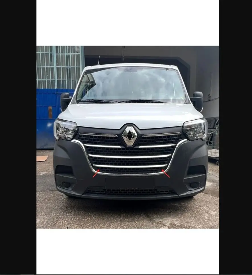 For Renault Master Chrome Front Grille 4 Pieces 2019 To 2024 Stainless Steel - Body Kİt Spoiler Diffuser Mirror Tires Battery