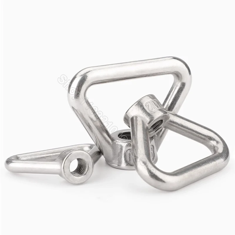 1Pc M8 M10 M12 M14 M16 M20 M24 304 A2-70 Stainless Steel Triangle Lifting Eye Nut Trapezoid Thread Rings Fit For Handle Bolts