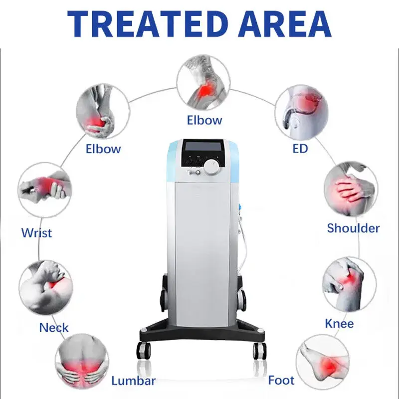 Vertical Pneumatic Shockwave Machine Physical Shock Wave ED Treatment Pain Relief Radial Physiotherapy Body Massager