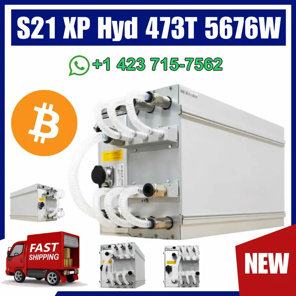 SM Original Brand New Bitmain Antminer S21 XP Hyd 473Th/s BTC Miner