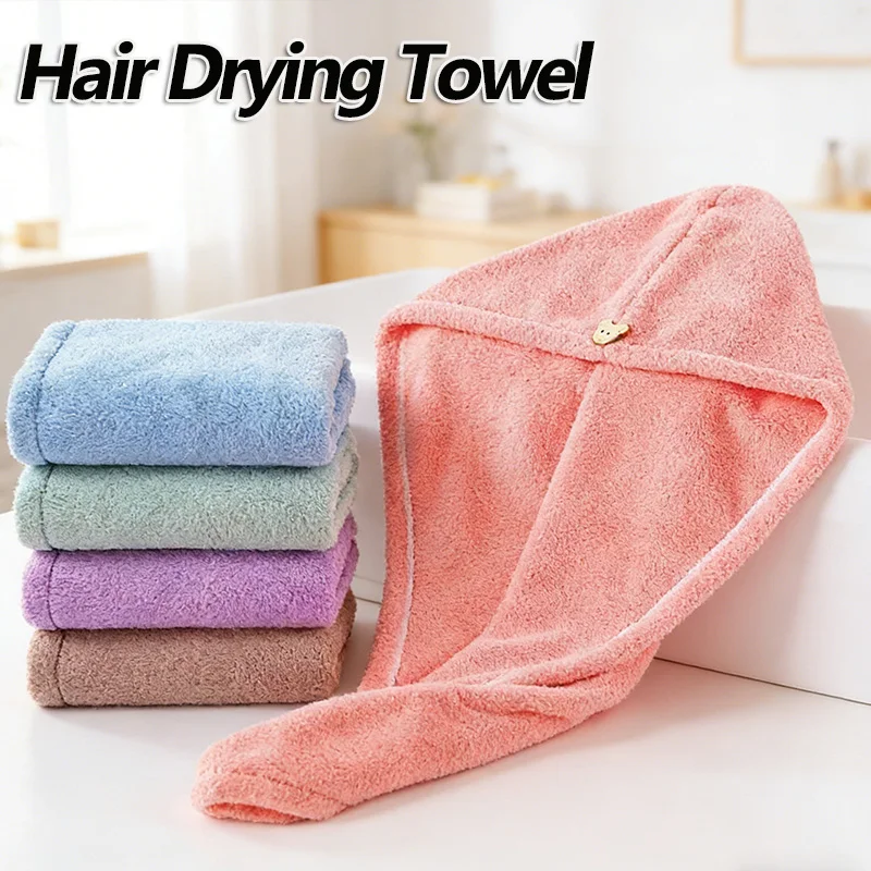 

Мягкое и легкое полотенце-шапочка из микрофибры для сушки волос с милым мультяшным дизайном, впитывающее, нежное к коже, для женщин и девочек