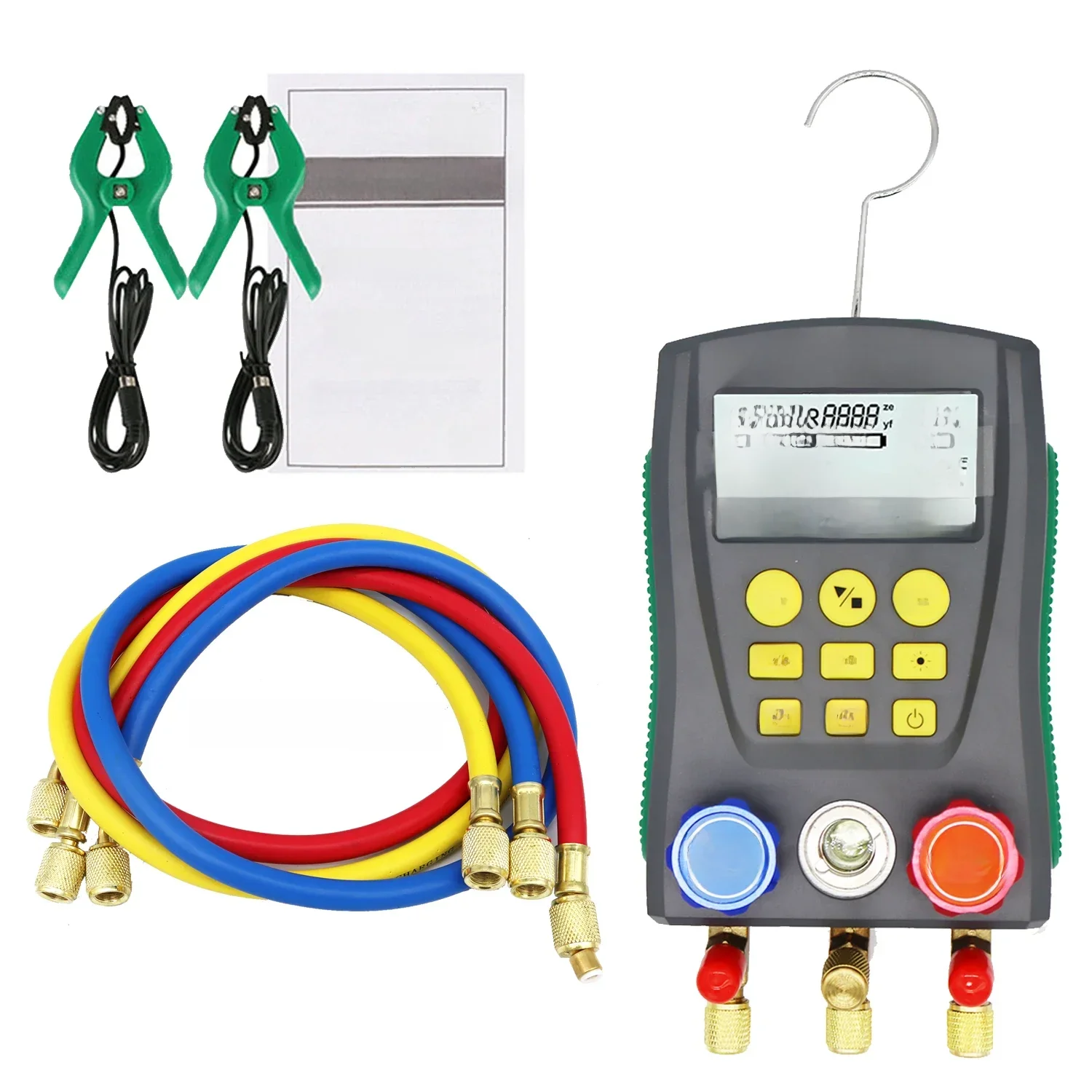Digitale koelmanometer, temperatuurdetector voor airconditioning, multifunctionele toolkit voor vacuümdruktest - afbeelding 2