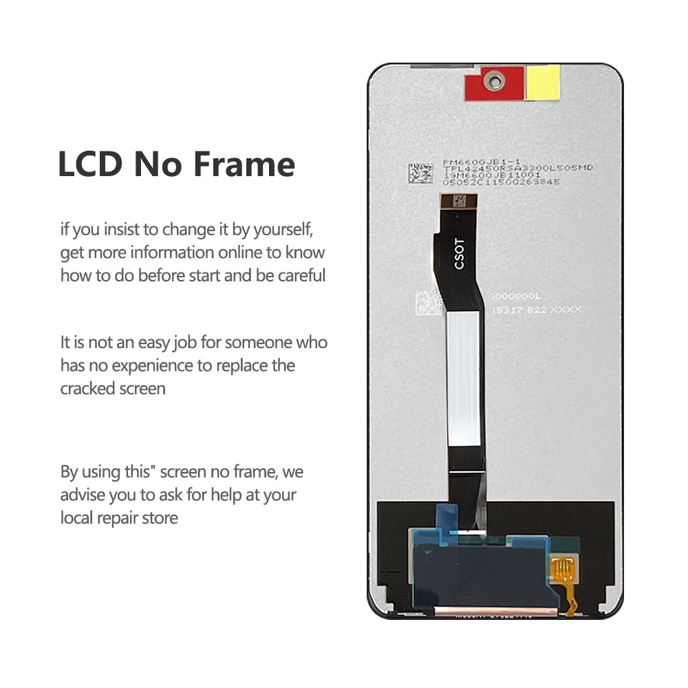 6.6\'\' For Xiaomi POCO X4 GT 22041216G LCD Display Touch Screen Digitizer Replacement For Xiaomi Poco X4GT Display With Frame