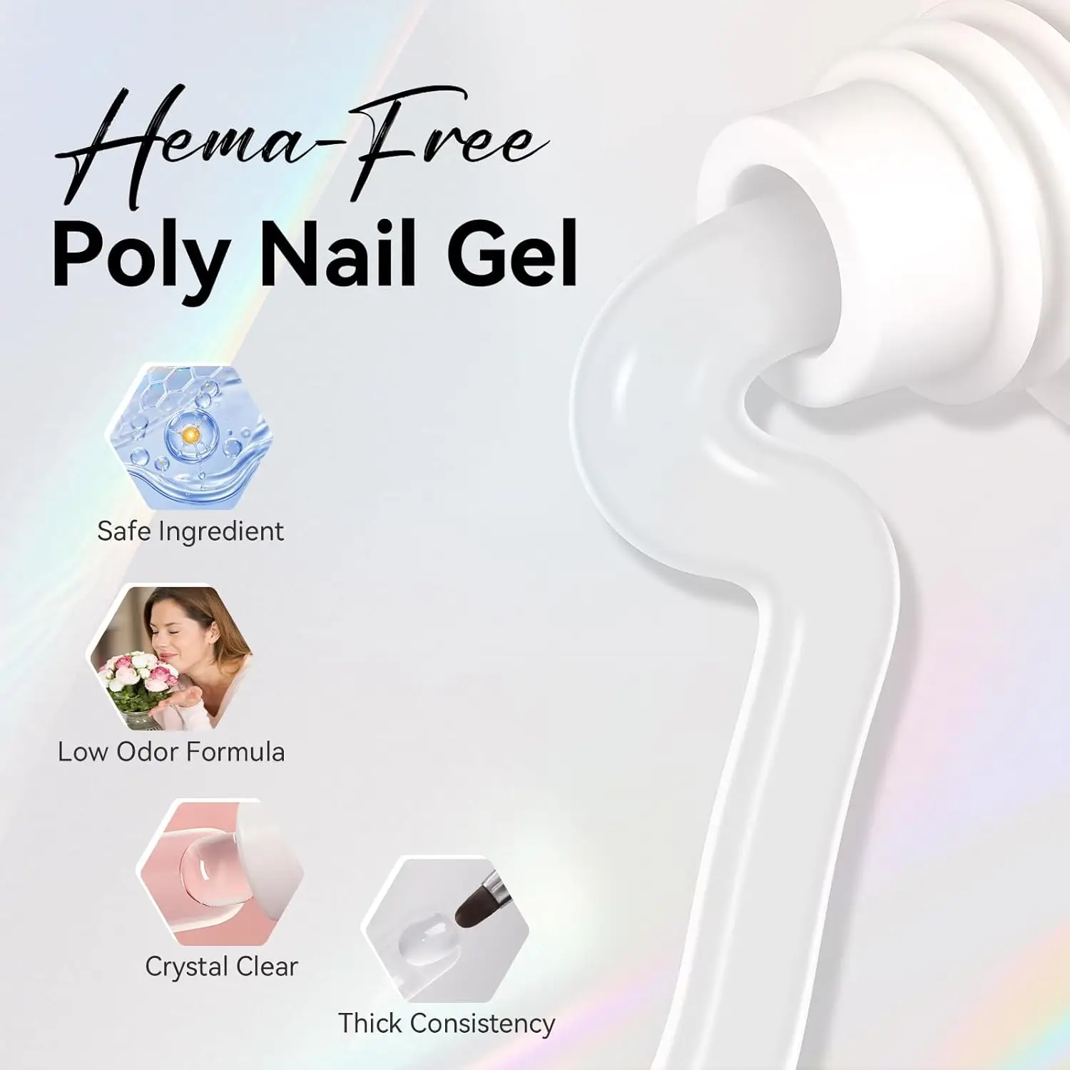 マカルト ポリネイルエクステンションジェル 50ML ビルダージェル 自然な見た目 強化剤 3Dモデリングジェル トレンドネイルアート用 長持ち